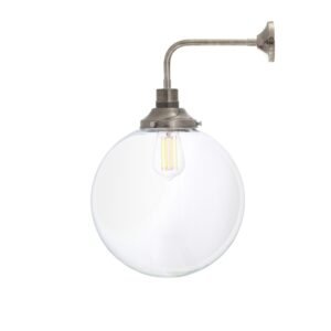 Bamako Wall Light Clear or Opal Globe | 3 Sizes Glass & Globe Wall Lights Great Lighting UK Ltd