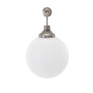 Bamako Wall Light Clear or Opal Globe | 3 Sizes Vintage Glass Wall Lights Great Lighting UK Ltd