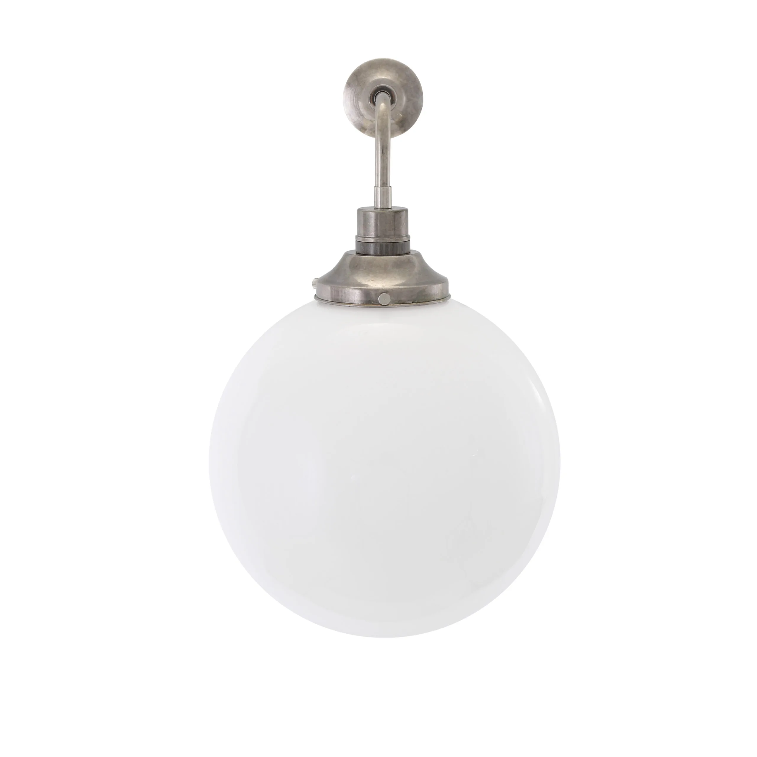 Bamako Wall Light Clear or Opal Globe | 3 Sizes Vintage Glass Wall Lights Great Lighting UK Ltd