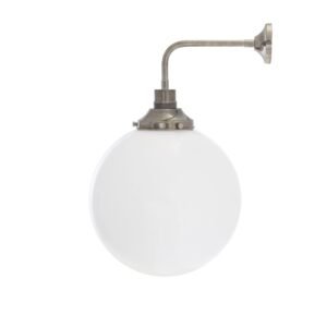Bamako Wall Light Clear or Opal Globe | 3 Sizes Vintage Glass Wall Lights Great Lighting UK Ltd