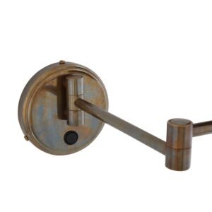 Kerry Swivel Arm Wall Light Antique Brass Wall Lights Great Lighting UK Ltd