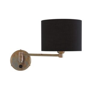 Kerry Swivel Arm Wall Light Antique Brass Wall Lights Great Lighting UK Ltd