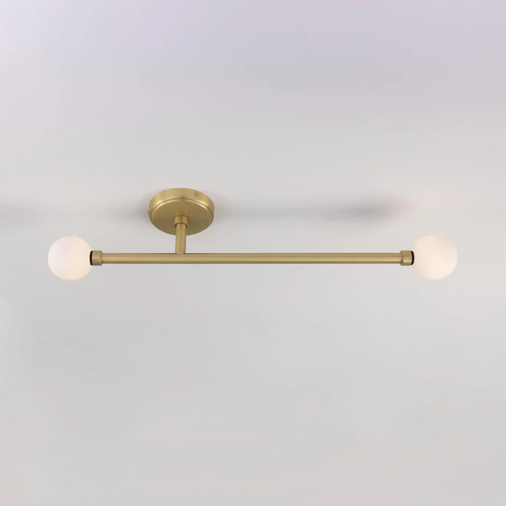 Gunning Slimline 2 Globe Bathroom Ceiling Light IP44