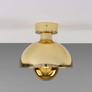 Maua 20cm Brass Ceiling Light Flush Brass Lights Great Lighting UK Ltd