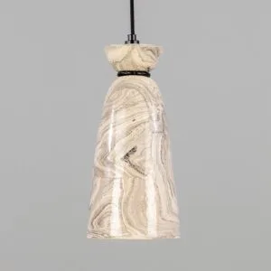 Parva Marbled Bathroom Pendant Light IP44 Ceramic Bathroom Pendant Lights Great Lighting UK Ltd