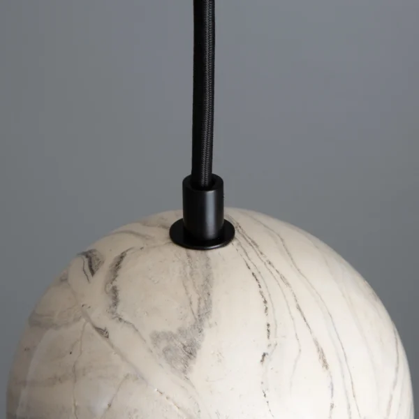 Rosa Marbled Ceramic Glass Globe Light Ceramic Pendant Lighting Great Lighting UK Ltd