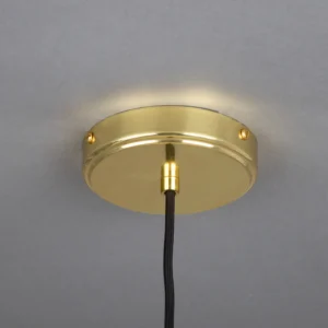 Figo Marbled Ceramic & Brass Slim Pendant Kitchen Ceilings Lights Great Lighting UK Ltd