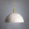 Kauri Larger Marbled Ceramic Pendant 37cm Bedroom Pendant Lights Great Lighting UK Ltd