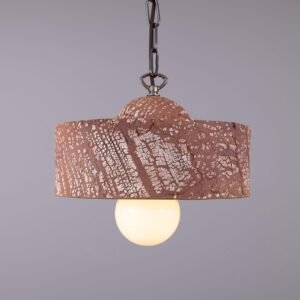Seville Pendant in Ceramic Red Iron Ceramic Pendant Lighting Great Lighting UK Ltd