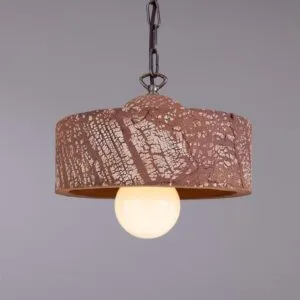 Seville Pendant in Ceramic Red Iron Ceramic Pendant Lighting Great Lighting UK Ltd
