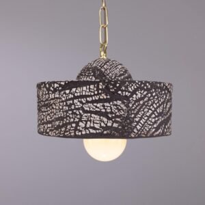 Seville Ceramic Pendant in Black Earth Ceramic Pendant Lighting Great Lighting UK Ltd