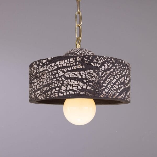 Seville Ceramic Pendant in Black Earth Ceramic Pendant Lighting Great Lighting UK Ltd