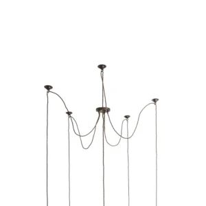 Riad 5 Light Globe Cluster Four to Six Arm Pendants Great Lighting UK Ltd