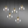 Riad 5 Light Globe Cluster Four to Six Arm Pendants Great Lighting UK Ltd