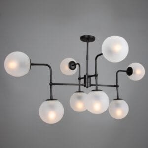 Oklahoma 8 Light Globe Chandelier Large Multi-Light Chandeliers Great Lighting UK Ltd