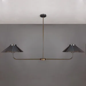 Princeton 2 Arm Island Chandelier Large Single - 3 Arm Pendants Great Lighting UK Ltd