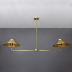 Princeton 2 Arm Island Chandelier Large Single - 3 Arm Pendants Great Lighting UK Ltd