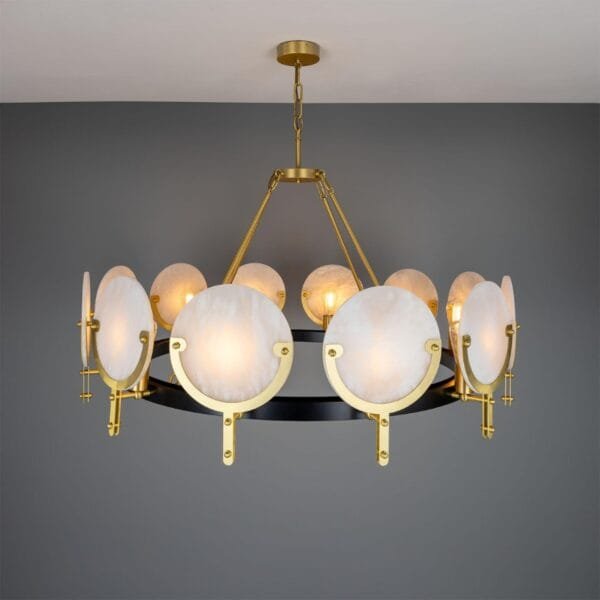 Edinburgh Alabaster 11 Light Chandelier Large Multi-Light Chandeliers Great Lighting UK Ltd