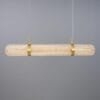 Ashford Neo-Victorian Linear Pendant Light Brass & Moroccan Pendants Great Lighting UK Ltd