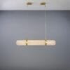 Ashford Neo-Victorian Linear Pendant Light Brass & Moroccan Pendants Great Lighting UK Ltd