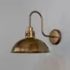 Industrial Swan Neck Wall Light | The Paris Antique Brass Wall Lights Great Lighting UK Ltd