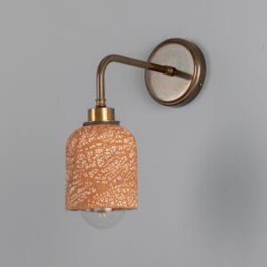 Osier Red Iron Ceramic Bathroom Wall Sconce Ceramic Bathroom Sconces Great Lighting UK Ltd