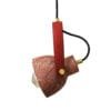 Red Iron Pera Ceramic Pendant with Rescued Fire-Hose Strap Ceramic Pendant Lighting Great Lighting UK Ltd