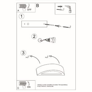 Wall Lamp Ceramic Atena Box Wall Lights Great Lighting UK Ltd