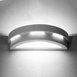 Wall Lamp Ceramic Helios Box Wall Lights Great Lighting UK Ltd
