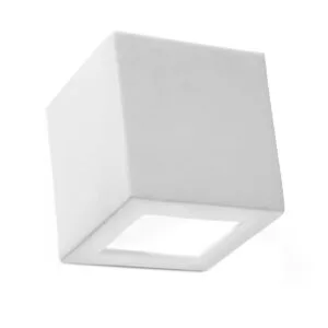 Ceramic Wall Light Leo Box Wall Lights Great Lighting UK Ltd