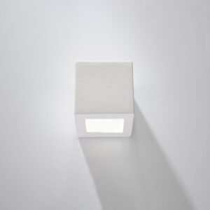 Wall Lamp Ceramic Leo Box Wall Lights Great Lighting UK Ltd