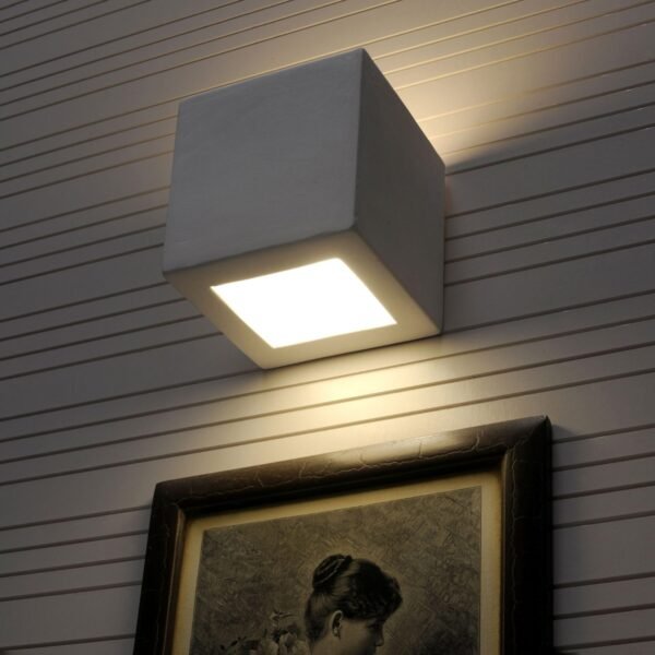 Wall Lamp Ceramic Leo Box Wall Lights Great Lighting UK Ltd