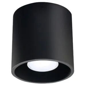 Ceiling Lamp Orbis Single Light Black Modern Single Ceiling Lights Great Lighting UK Ltd