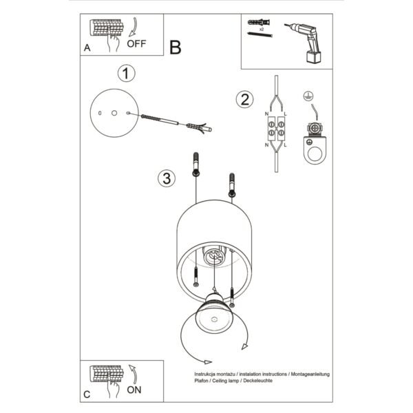 Ceiling Lamp Orbis 1 White Modern Ceiling Lights Great Lighting UK Ltd