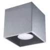 Quad Ceiling Downlight - Single / Grey Modern Single Ceiling Lights Great Lighting UK Ltd