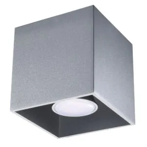 Quad Ceiling Downlight - Single / Grey Modern Single Ceiling Lights Great Lighting UK Ltd