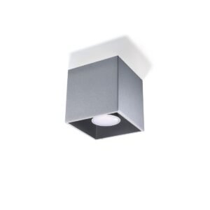 Ceiling Lamp Quad 1 Grey Single Ceiling Lights Great Lighting UK Ltd