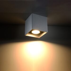 Ceiling Lamp Quad 1 Grey Single Ceiling Lights Great Lighting UK Ltd