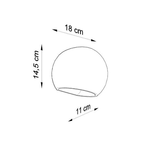 Wall Lamp Ceramic Globe Modern Indoor Wall Lights Great Lighting UK Ltd