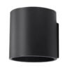 Wall Lamp Orbis 1 Black Single Wall Lights Great Lighting UK Ltd
