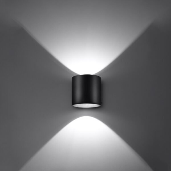 Wall Lamp Orbis 1 Black Single Wall Lights Great Lighting UK Ltd