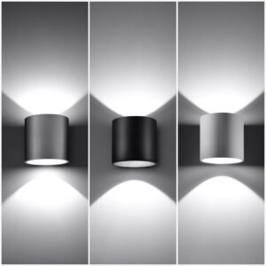 Wall Lamp Orbis 1 Black Single Wall Lights Great Lighting UK Ltd
