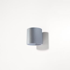 Wall Lamp Orbis 1 Grey Single Wall Lights Great Lighting UK Ltd