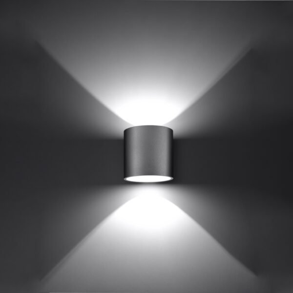 Wall Lamp Orbis 1 Grey Modern Indoor Wall Lights Great Lighting UK Ltd