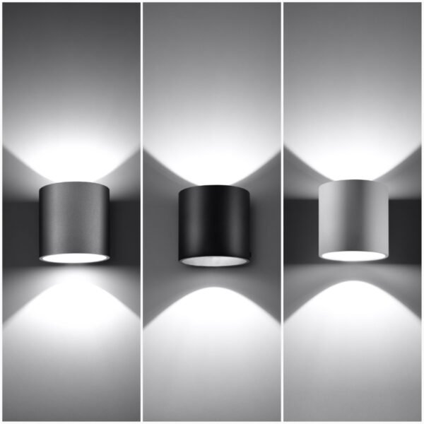 Wall Lamp Orbis 1 Grey Modern Indoor Wall Lights Great Lighting UK Ltd