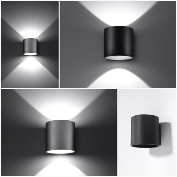 Wall Lamp Orbis 1 Grey Modern Indoor Wall Lights Great Lighting UK Ltd