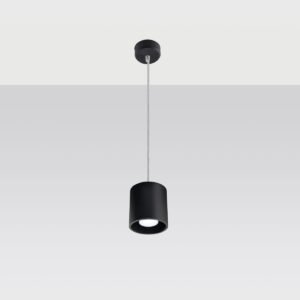 Pendant Lamp Orbis 1 Black Shade Pendants Great Lighting UK Ltd