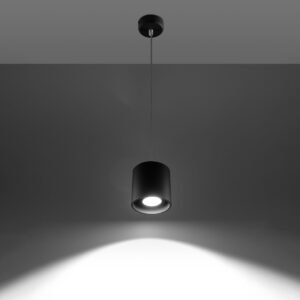 Pendant Lamp Orbis 1 Black Shade Pendants Great Lighting UK Ltd