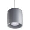 Pendant Lamp Orbis 1 Grey Modern Single Pendants Great Lighting UK Ltd