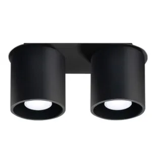 Ceiling Lamp Orbis Two Light Black Cluster Ceiling Lights Great Lighting UK Ltd